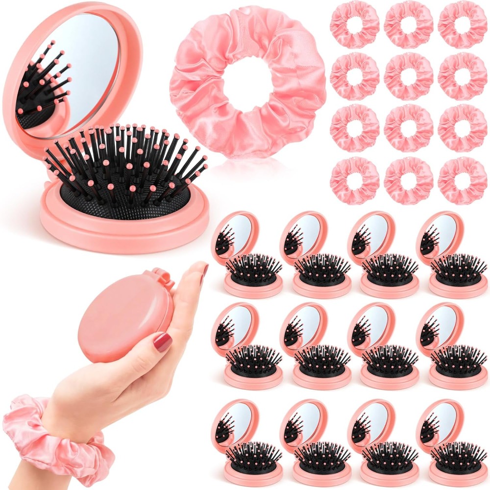 Scrunchie Satin Set - 2-20 مجموعة من فرش الشعر الصغيرة