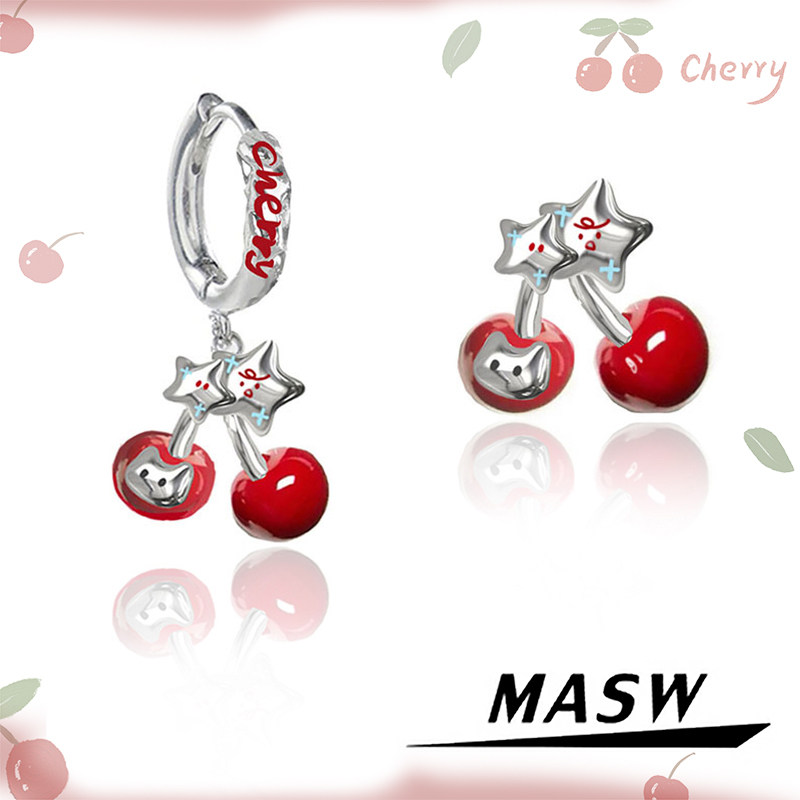 Women'S Accessories Trends 2026 - أقراط الكرز الأنيقة واللطيفة بتصميم أصلي