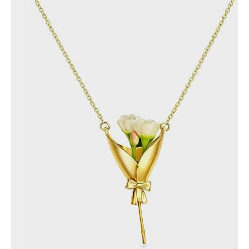 Women Accessories Bouquet - قلادة حامل الزهور 2026، قلادة باقة