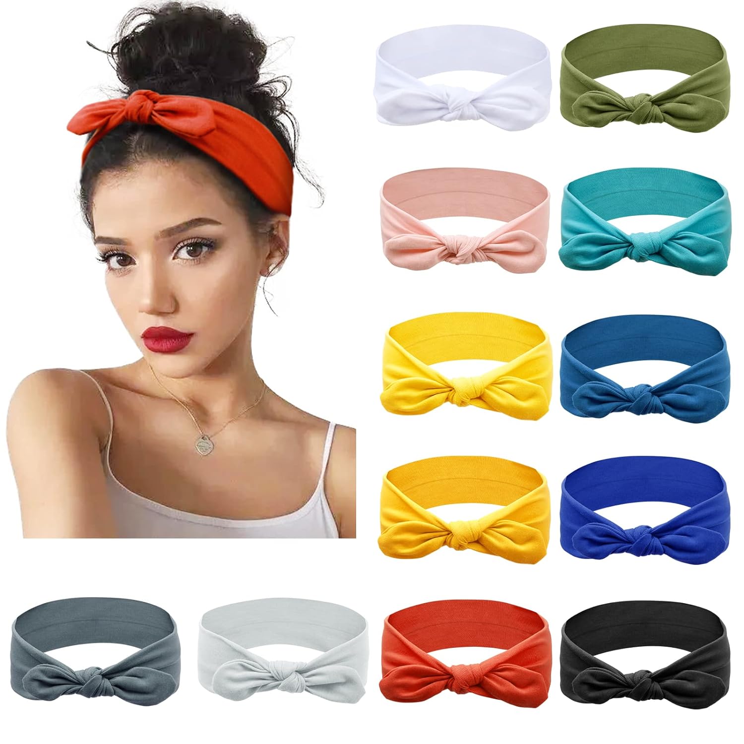 Women'S Yoga Accessories - لطيف أرنب الأذن Headbands للنساء الفتيات