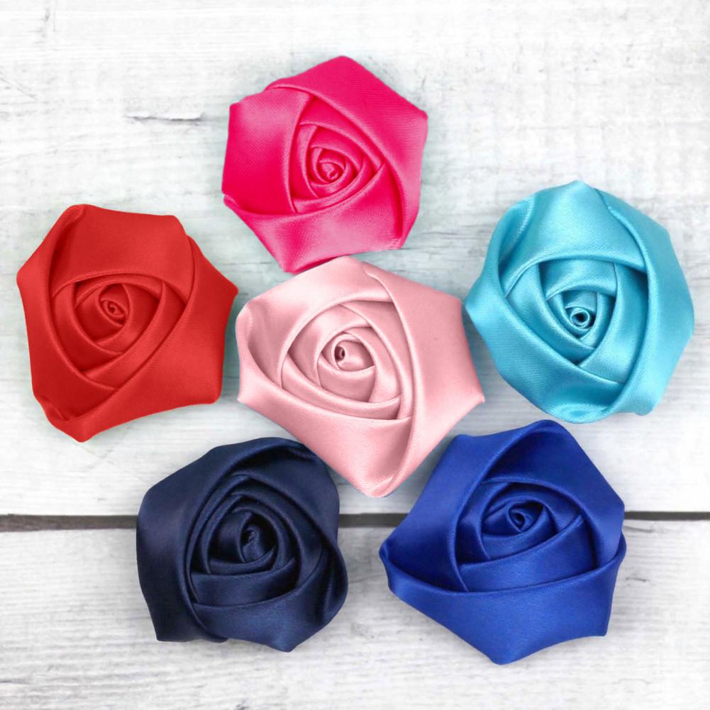 Women Accessories Bouquet - 6 قطع من زهور الساتان المصنوعة