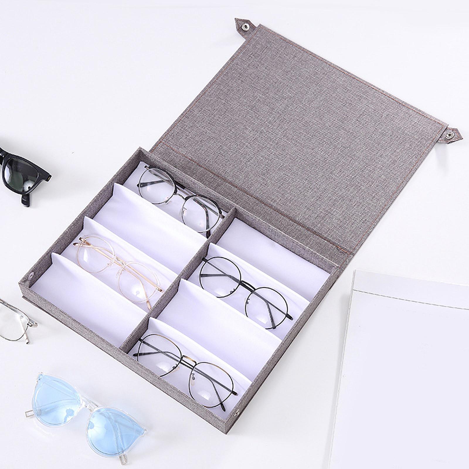 Women Accessories Store - صندوق تخزين نظارات منظم ذو 8