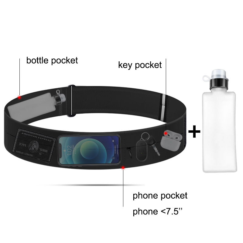 حزام ركض حقيبة الخصر مع زجاجة  - مراجعة Women'S Exercise Accessories وسعره