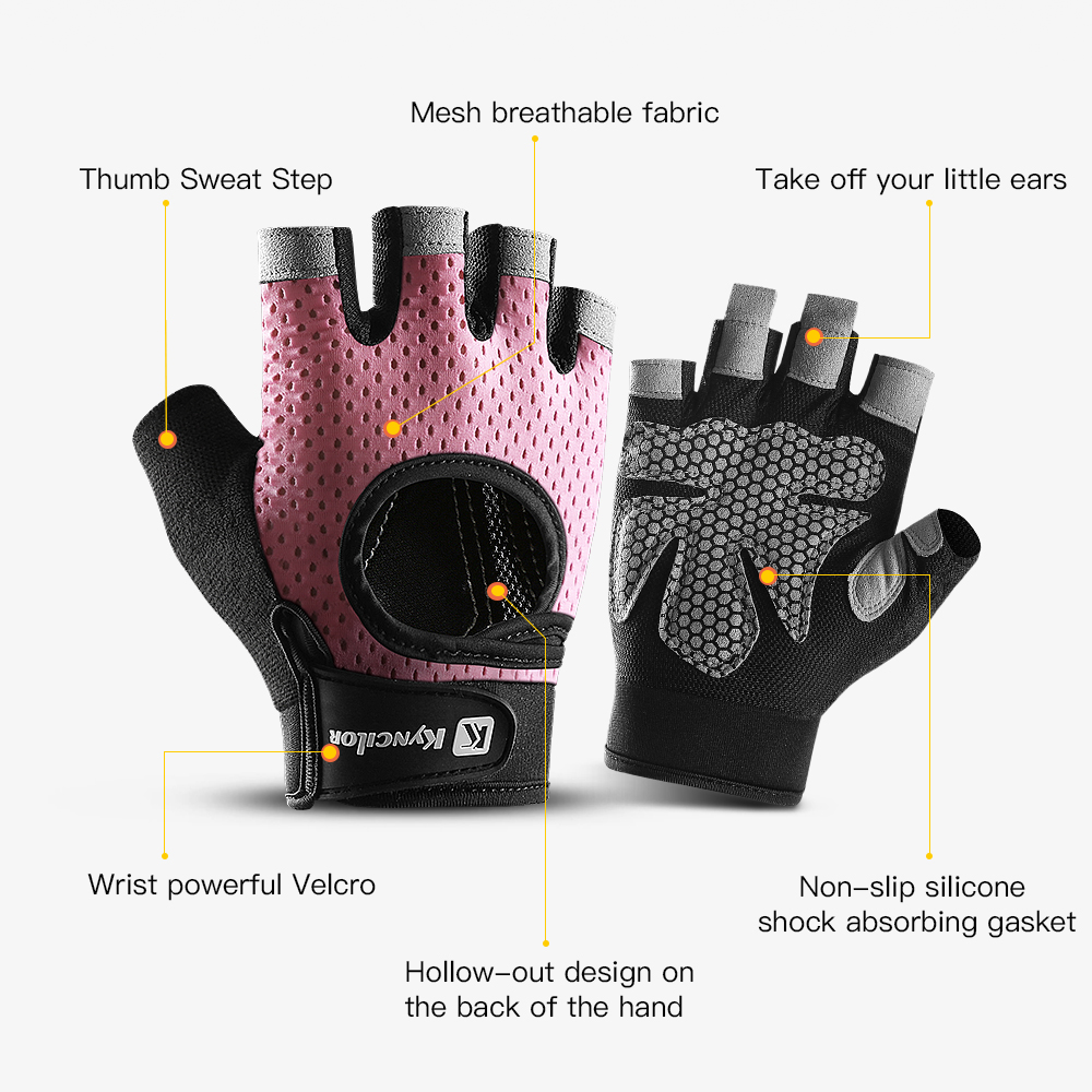 نصف اصبع قفازات الصالة الرياضي - مراجعة Women'S Exercise Accessories وسعره
