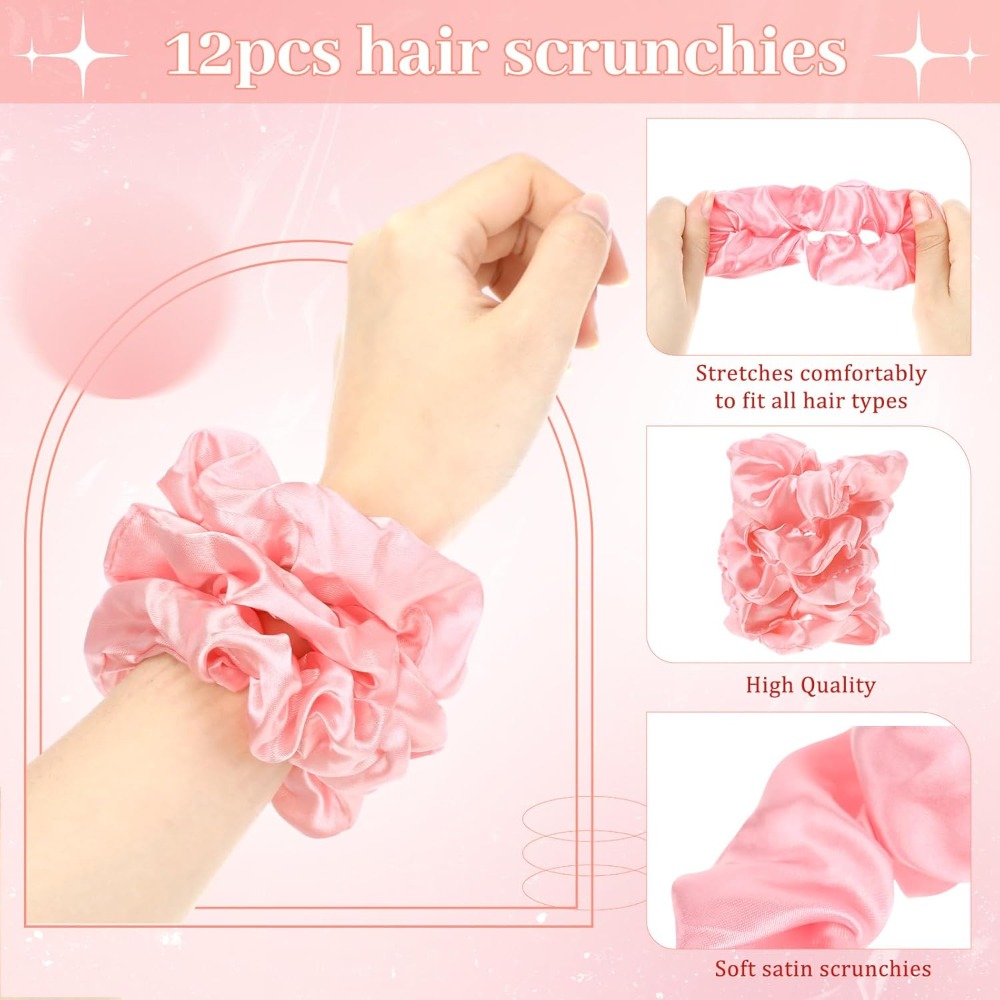 2-20 مجموعة من فرش الشعر الصغي - مراجعة Scrunchie Satin Set وسعره