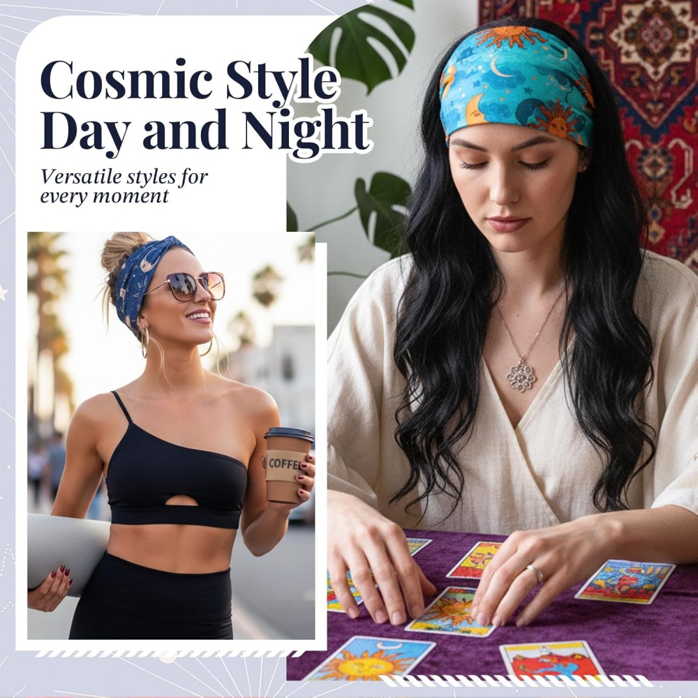 4 قطع من عصابات الرأس العريضة  - مراجعة Women'S Yoga Accessories وسعره