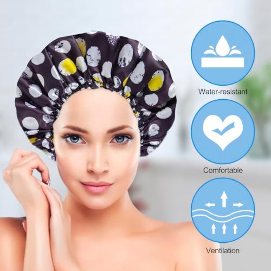 مجموعة من 4 قبعات استحمام للنس - مراجعة Scrunchie Satin Set وسعره
