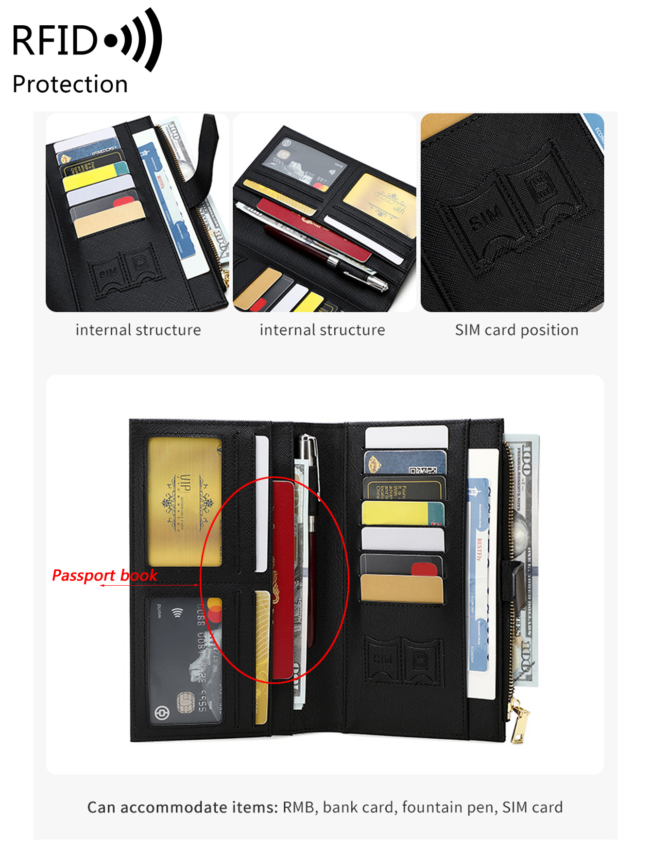غطاء جواز سفر أنيق من الجلد ال - مراجعة Women'S Accessories Wallet وسعره