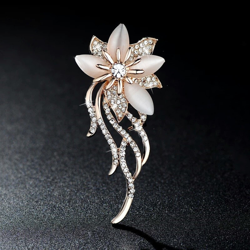 دبابيس زهرة الأوركيد المرصعة ب - مراجعة Women Accessories Bouquet وسعره