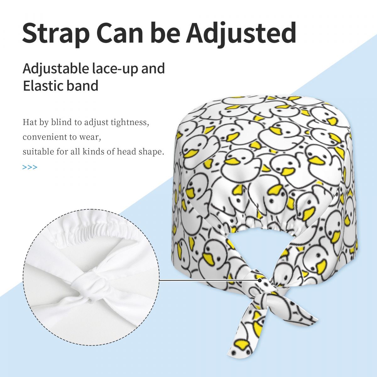 قبعات طبية بتصميم بطة مطاطية ب - مراجعة Women Accessories Vector وسعره