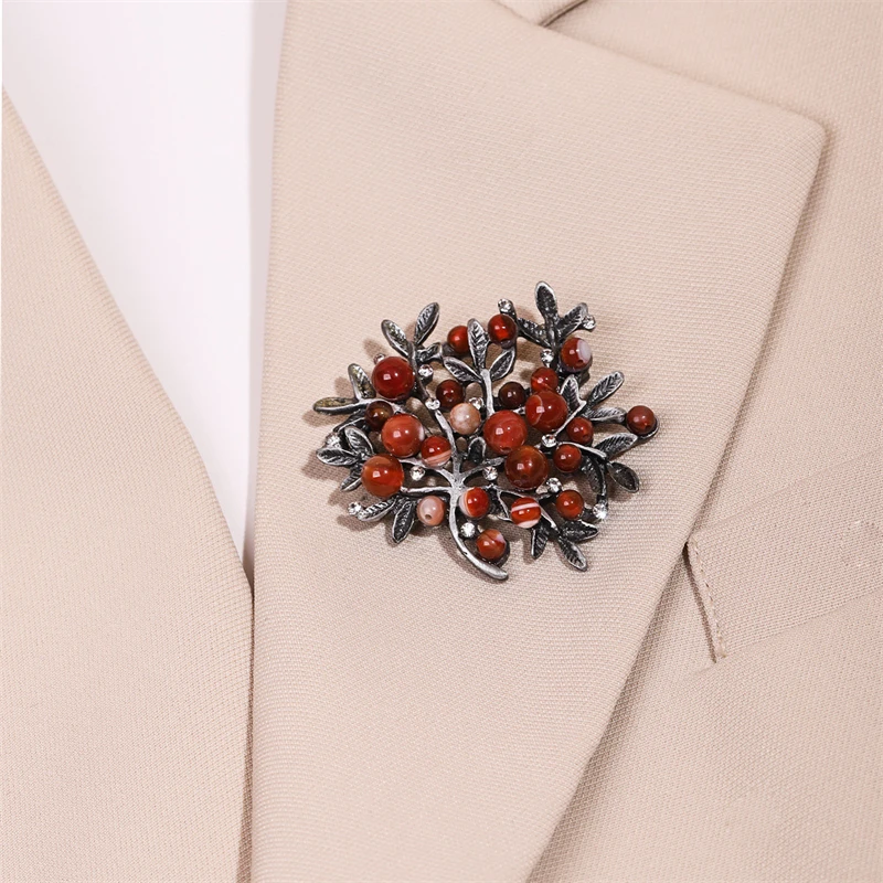 بروش على شكل أشجار حجر الراين  - مراجعة Women Accessories Bouquet وسعره
