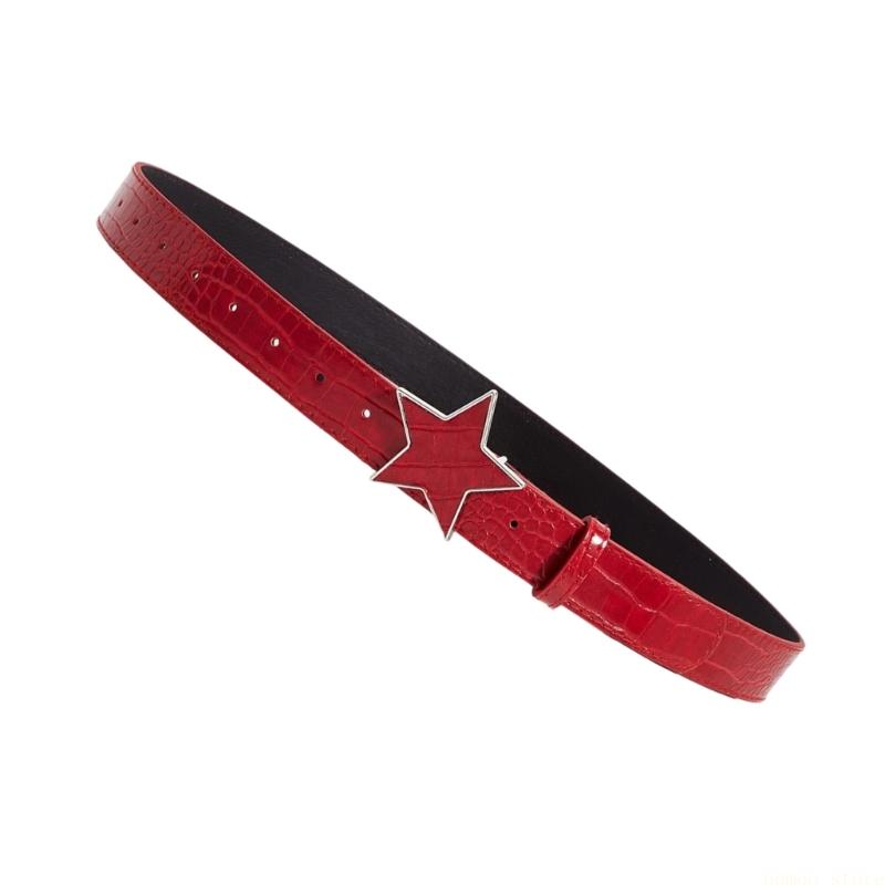 31BF حزام خصر مزين بإبزيم على  - مراجعة Women Accessories Description وسعره