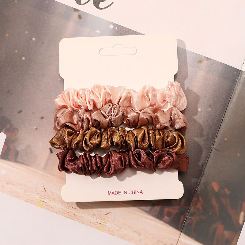 مجموعة 4 من الحرير الخالص ، أر - مراجعة Scrunchie Satin Set وسعره