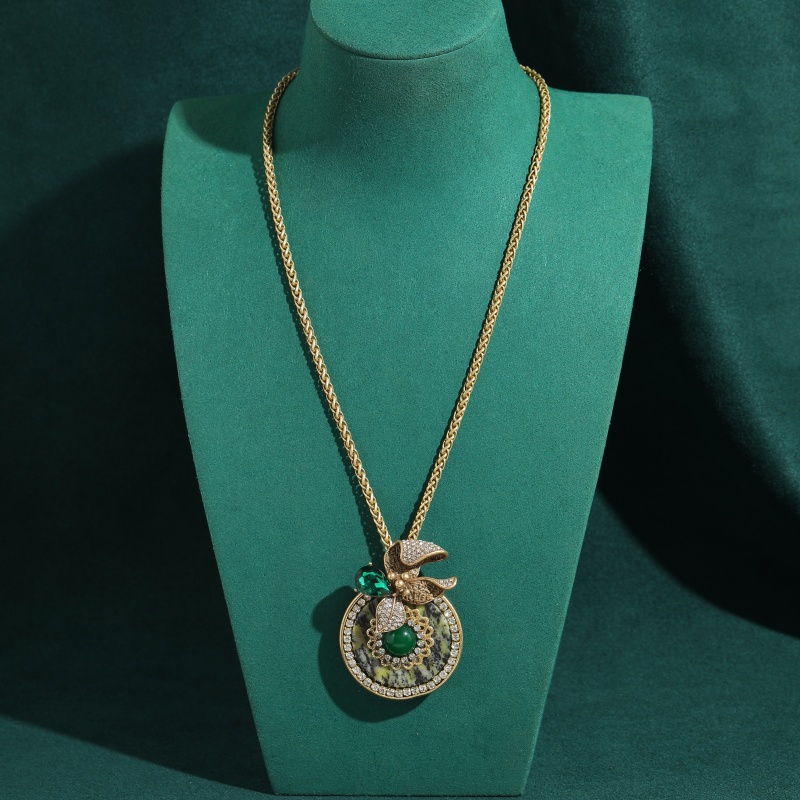 قلادات حجر طبيعي أخضر دائري بت - مراجعة Women'S Accessories Trends 2026 وسعره
