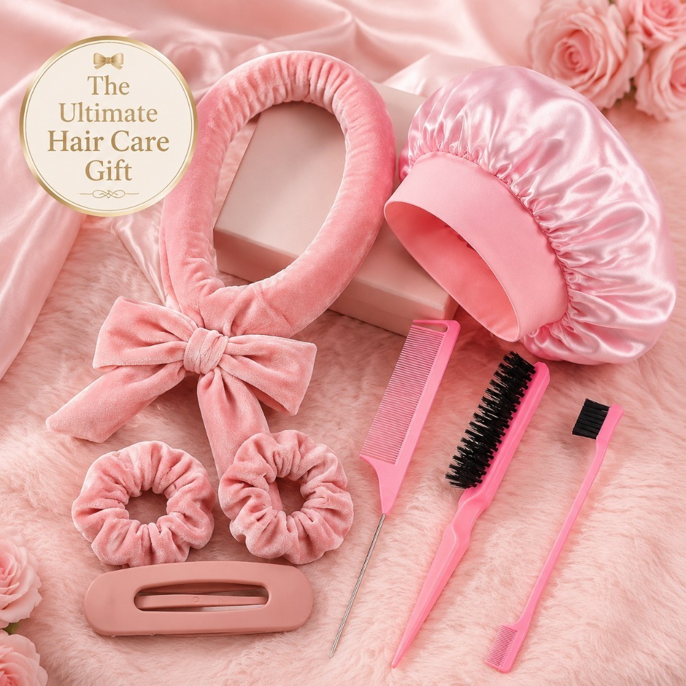 مجموعة أدوات تصفيف الشعر بدون  - مراجعة Scrunchie Satin Set وسعره