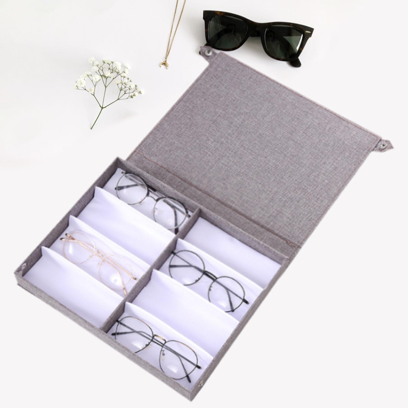 صندوق تخزين نظارات منظم ذو 8 ف - مراجعة Women Accessories Store وسعره