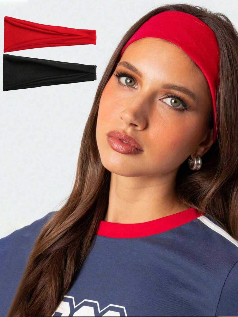 قطعتان من عصابة الرأس الرياضية - مراجعة Women'S Running Accessories وسعره