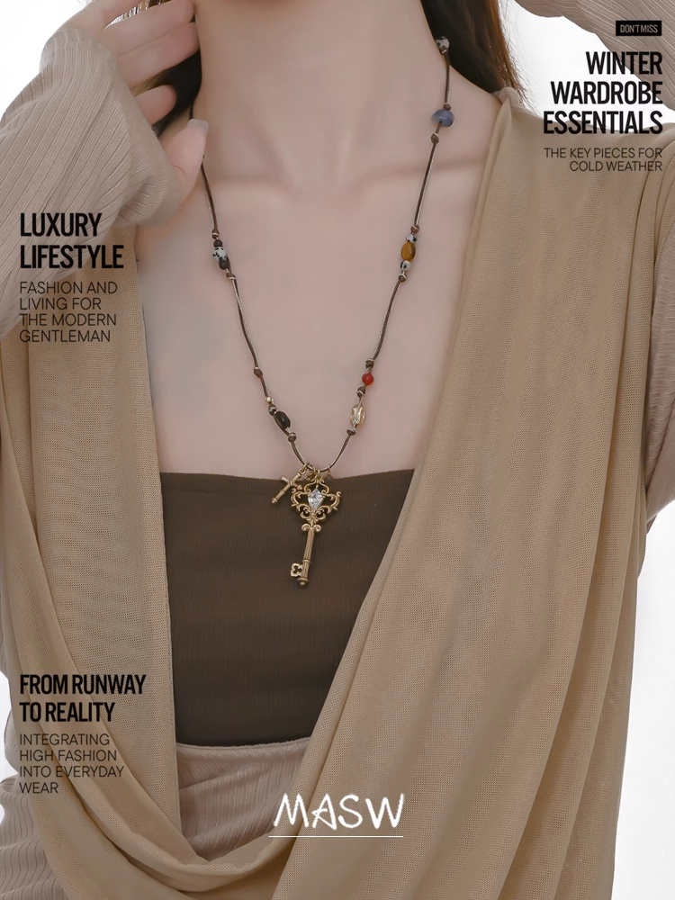 قلادة مفاتيح بتصميم أصلي من MA - مراجعة Women'S Accessories Trends 2026 وسعره